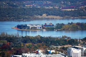 Canberra: a very pretty city. We have lakes!