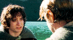 Frodo and Sam cuddles