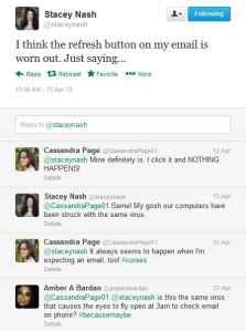 Writers' nervous habits: a case study