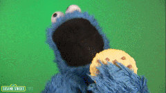 My bank fees: an artist's impression. (Cookie Monster belongs to Sesame Street; I'm not trying to steal their copyright. Their cookies, maybe...)