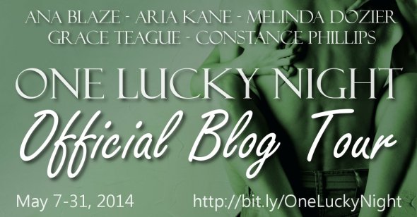 One Lucky Night blog tour banner