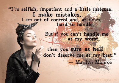 Meme Marilyn quote