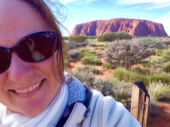 Cass at Uluru